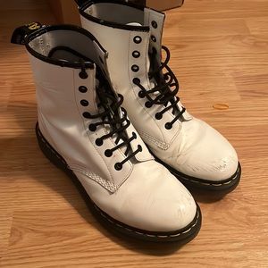 White Doc Martens (size 9)